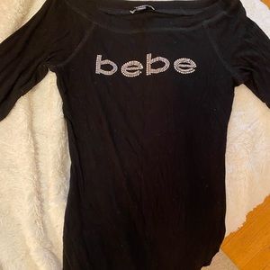 Bebe half sleeve shirt